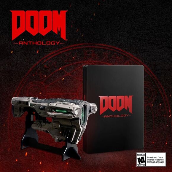 PS4/PS5 Doom Anthology Steelbook +BFG Gun Replica Playstation 4/5 USA NEW Sealed - Picture 1 of 8